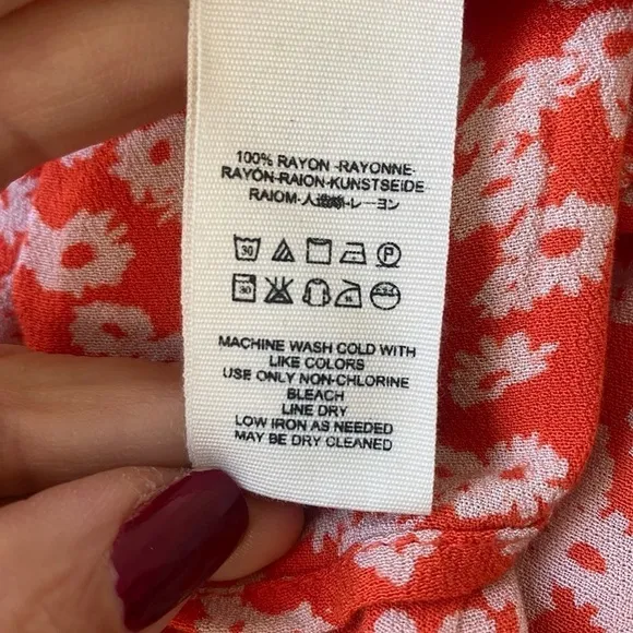 - Free People Long Sleeve Print Mini Dress Paprika Comb Size Small
