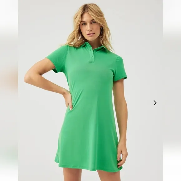 #099 Outdoor Voices Pinkfinch Birdie Polo Dress