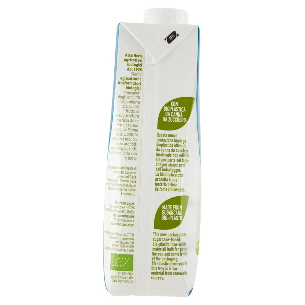 12x Alce Nero Bevanda Biologica Vegetale a Base di Soia Bio-Gemüse Getränk auf Sojabasis 500ml