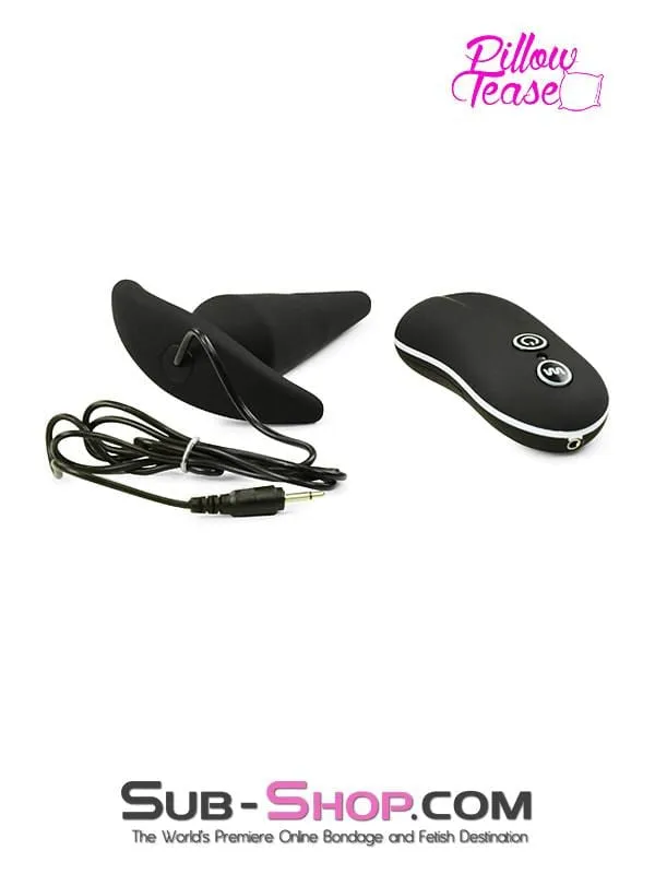 1482M      Silicone Anal Mini Rocket Vibrating Butt Plug, Black