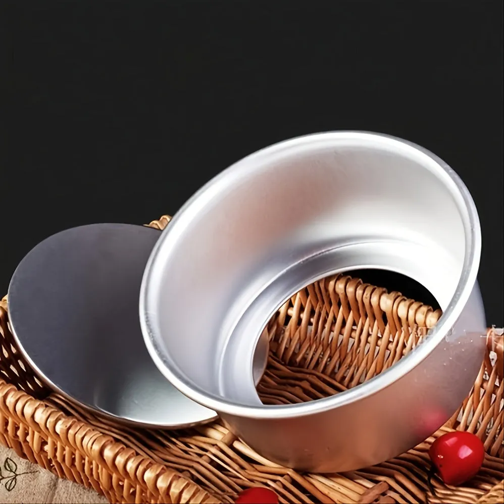 4/6 Inch Round Pattern Aluminum Alloy Cake Pan with Removable Bottom
