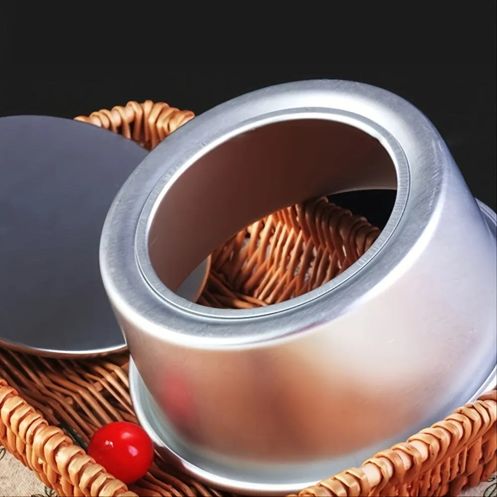 4/6 Inch Round Pattern Aluminum Alloy Cake Pan with Removable Bottom