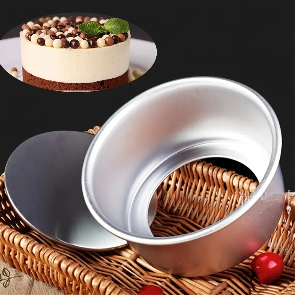 4/6 Inch Round Pattern Aluminum Alloy Cake Pan with Removable Bottom