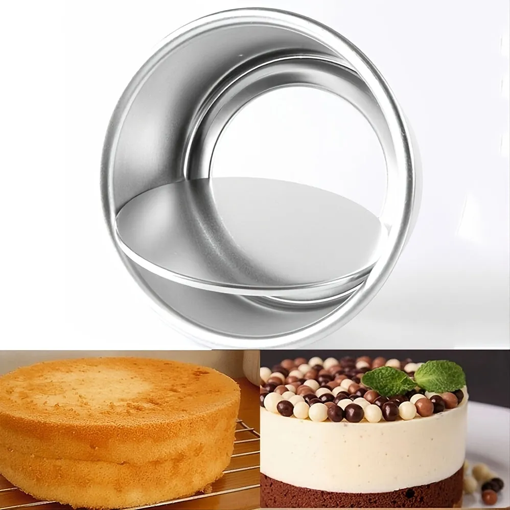 4/6 Inch Round Pattern Aluminum Alloy Cake Pan with Removable Bottom
