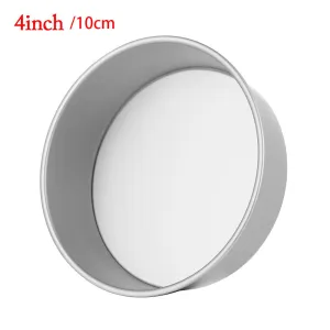 4/6 Inch Round Pattern Aluminum Alloy Cake Pan with Removable Bottom