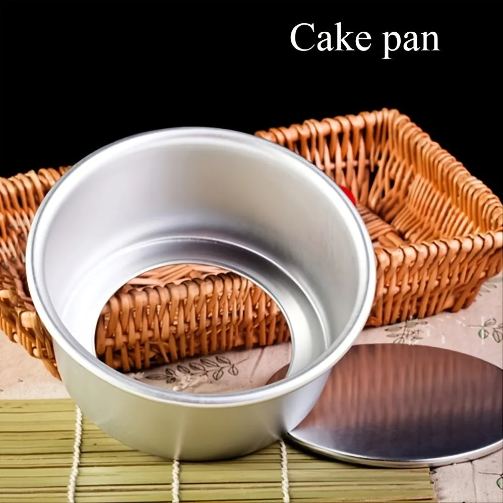 4/6 Inch Round Pattern Aluminum Alloy Cake Pan with Removable Bottom
