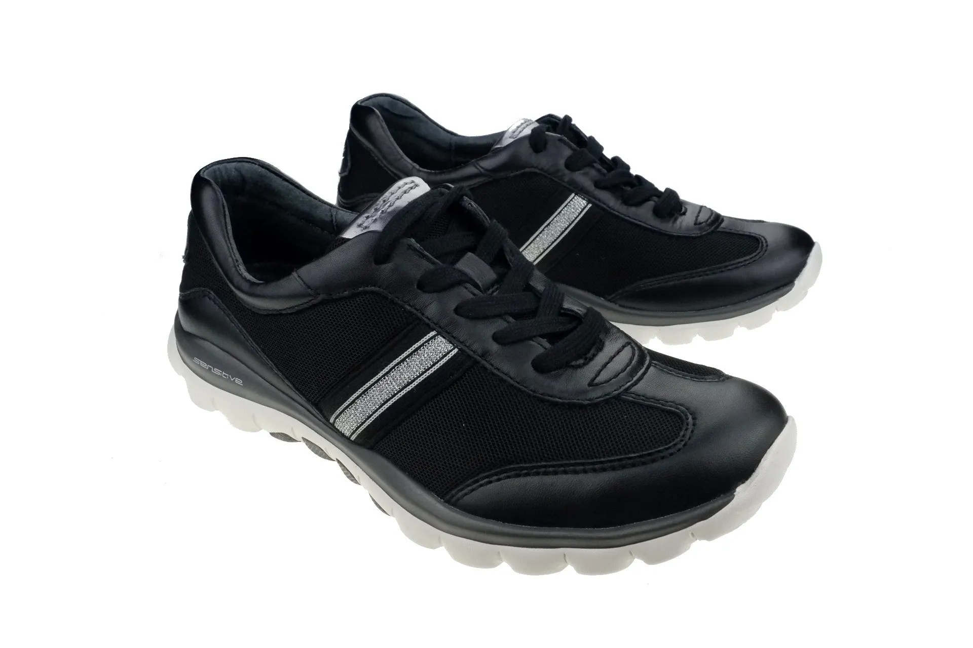 '56.966.67' women's walking rolling sneaker - black