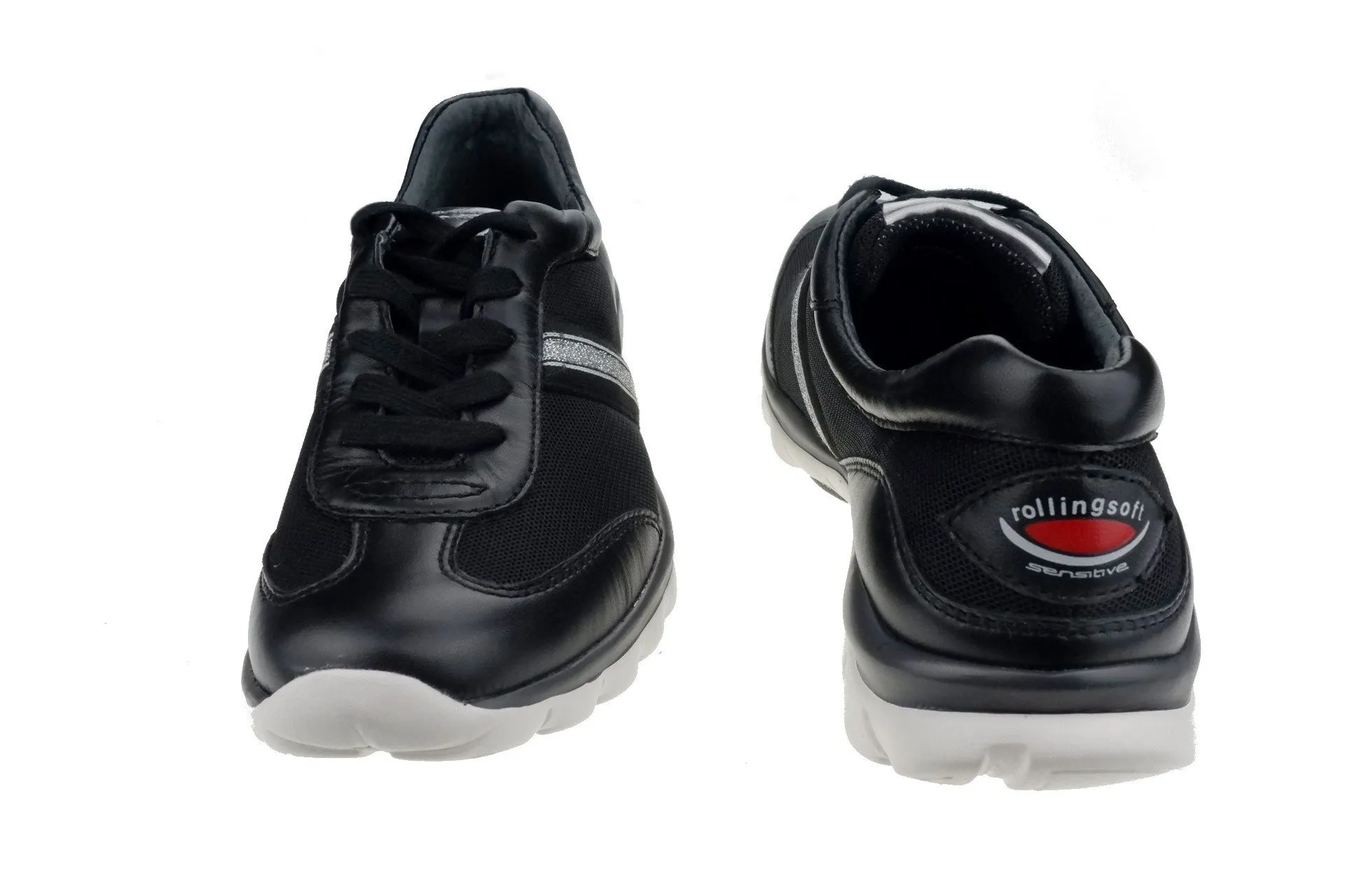 '56.966.67' women's walking rolling sneaker - black