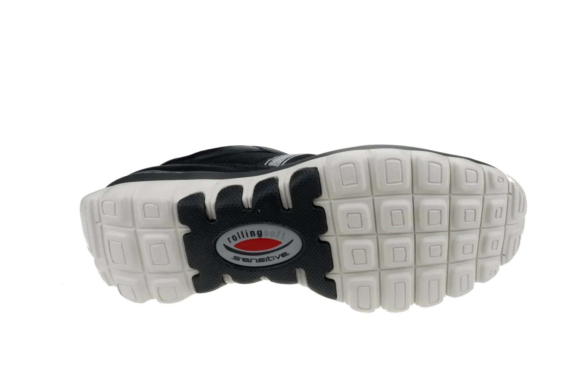 '56.966.67' women's walking rolling sneaker - black