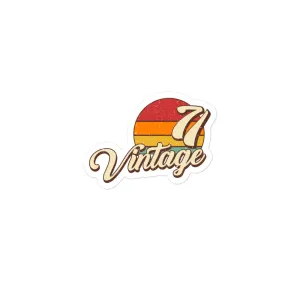 71 - Vintage Sunset 1971 Vinyl Stickers