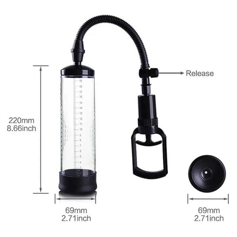 7342M-SIS      Sissy Tease Penis Enlarger Pump, Trigger Vacuum