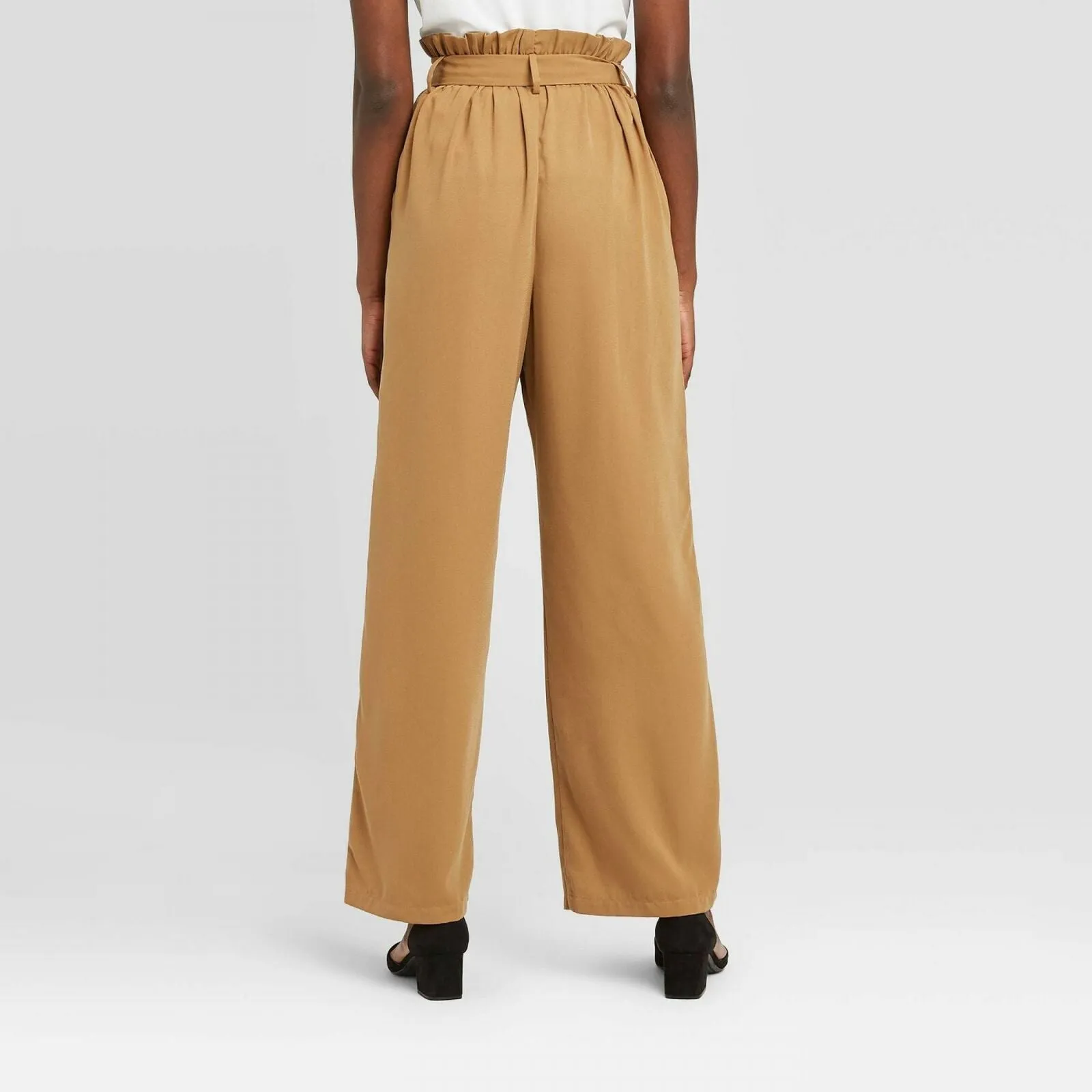 A New Day Women's High Rise Ankle Length Paperbag Pants