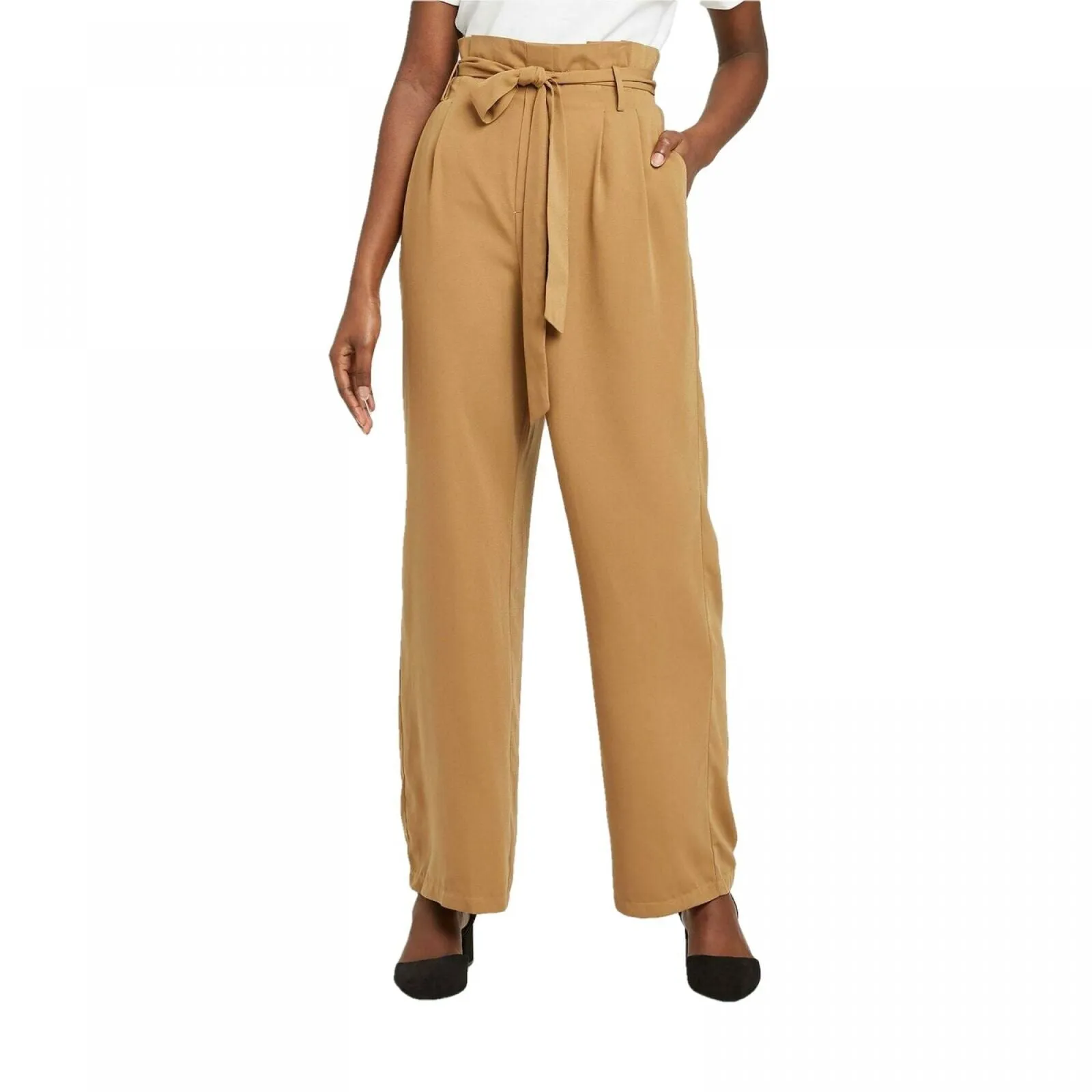 A New Day Women's High Rise Ankle Length Paperbag Pants