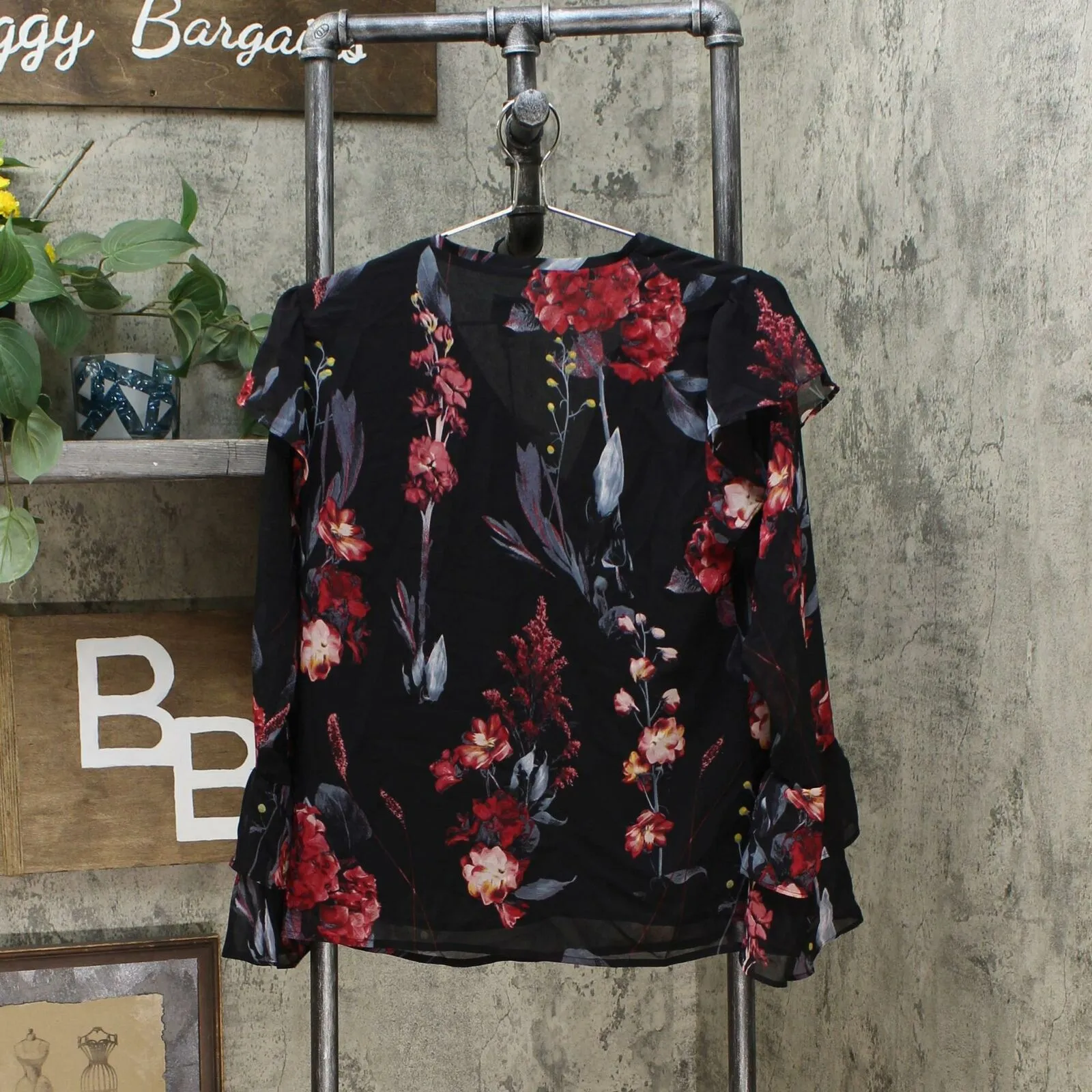 A New Day Women's Long-Sleeve Romantic Ruffle Blouse