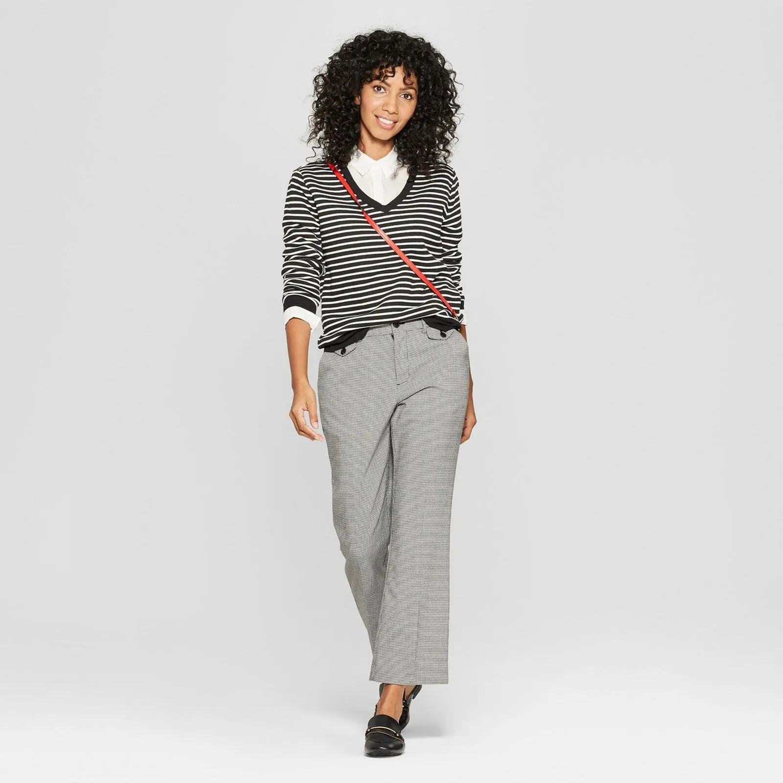 A New Day Women's V-Neck Pullover Sweatshirt Top