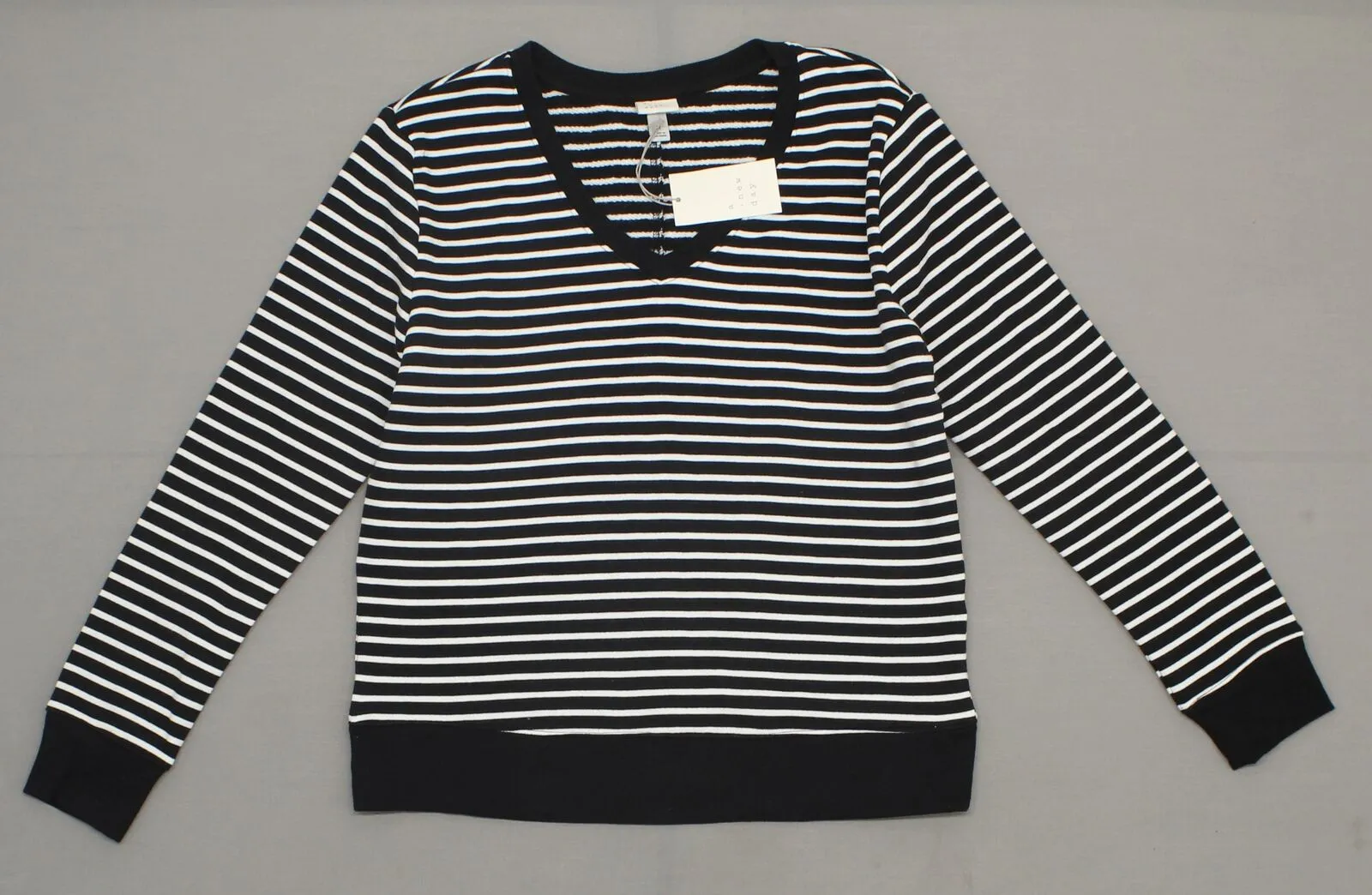 A New Day Women's V-Neck Pullover Sweatshirt Top