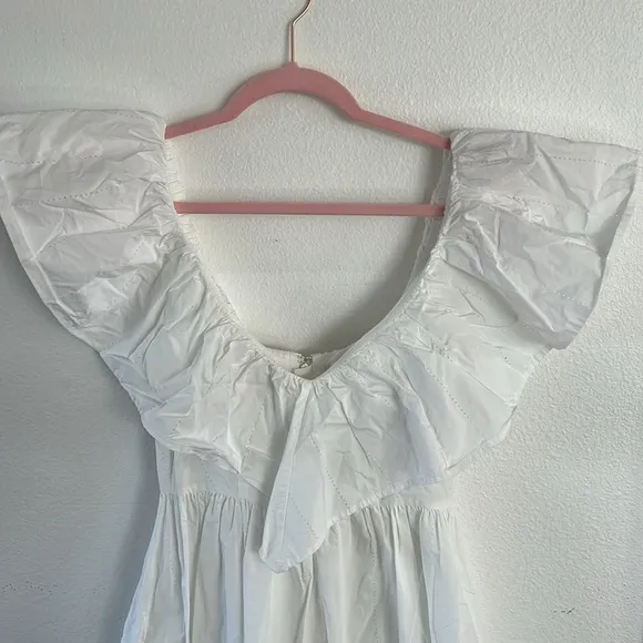 Adam Lippes x RTR Eyelet Ruffle Dress