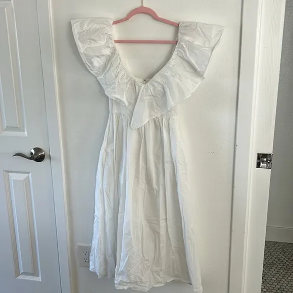 Adam Lippes x RTR Eyelet Ruffle Dress