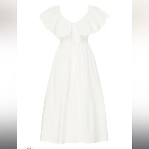 Adam Lippes x RTR Eyelet Ruffle Dress