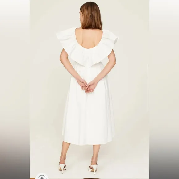 Adam Lippes x RTR Eyelet Ruffle Dress