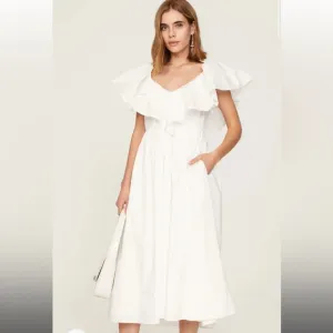 Adam Lippes x RTR Eyelet Ruffle Dress
