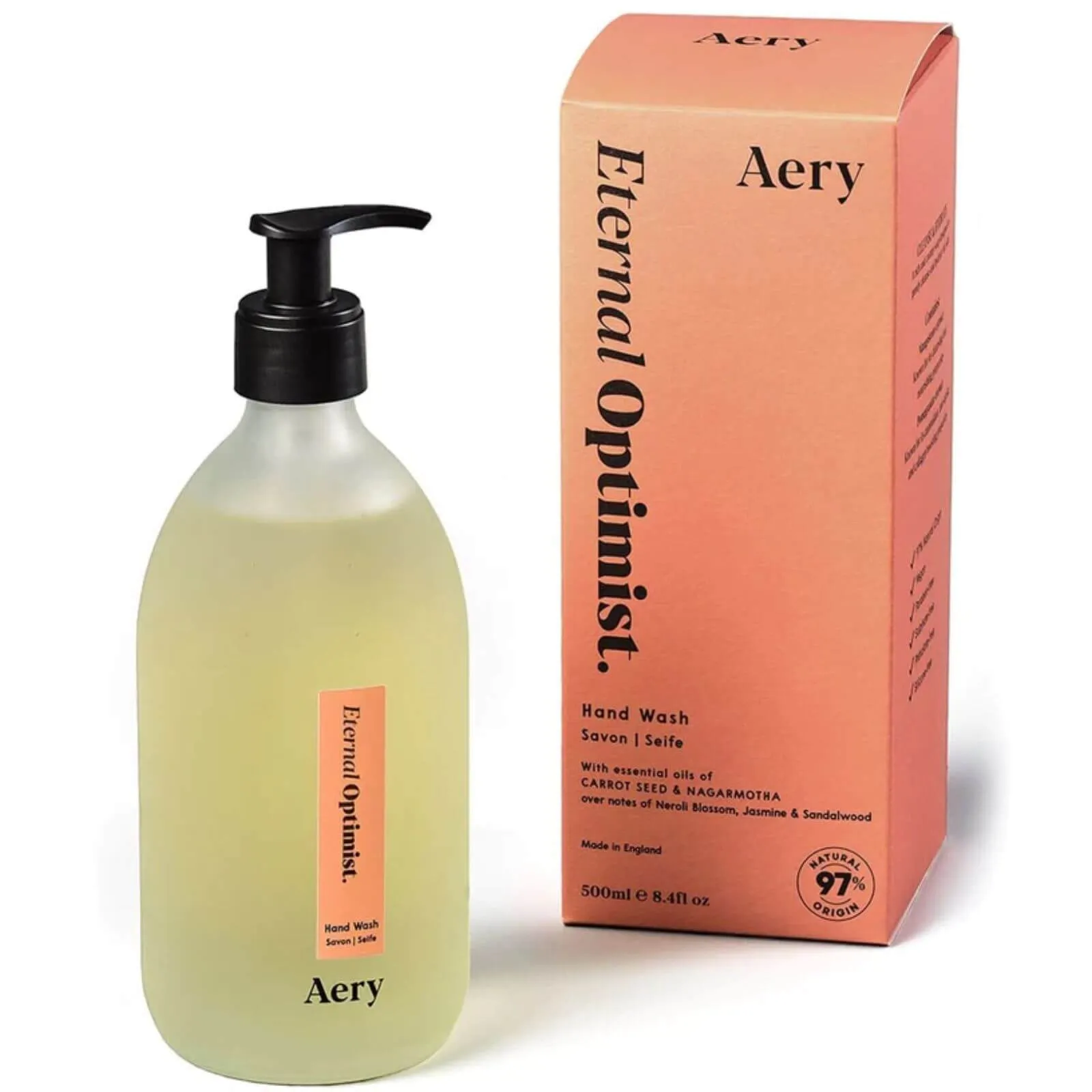 Aery Eternal Optimist Hand Wash - Neroli Blossom Jasmin and Sandalwood
