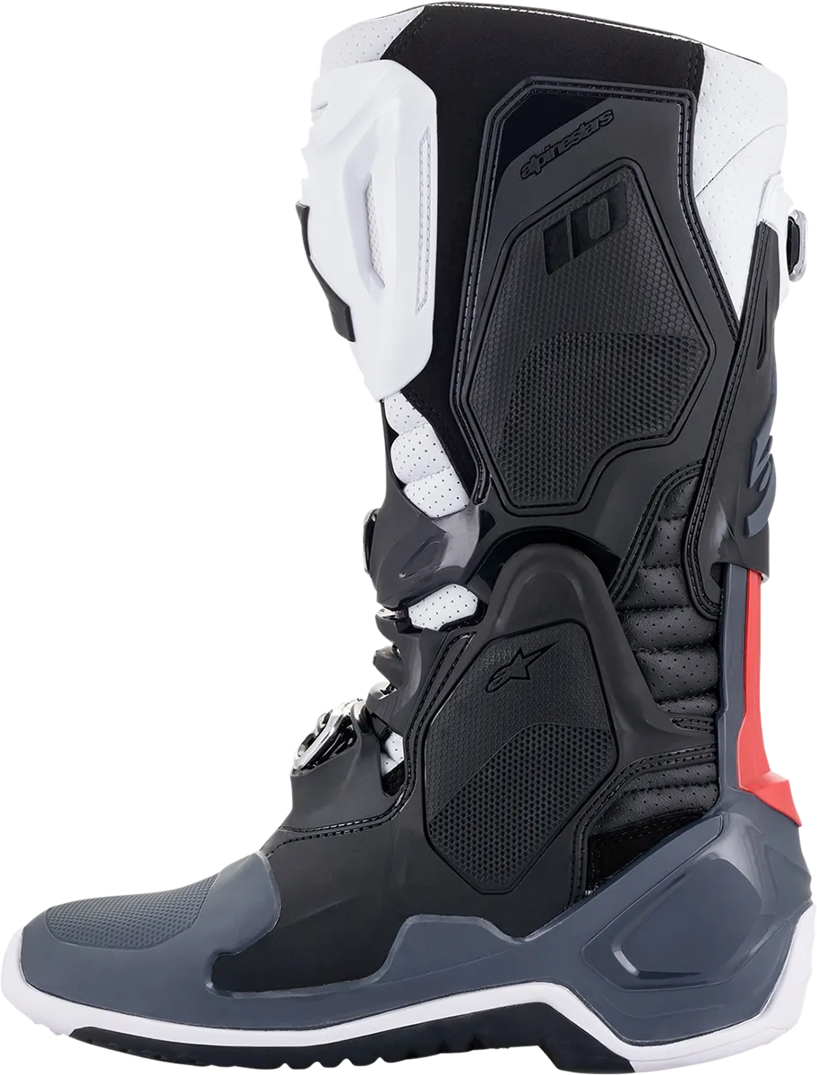 ALPINESTARS(MX) Tech 10 Supervented Boots - Black/White/Gray/Red