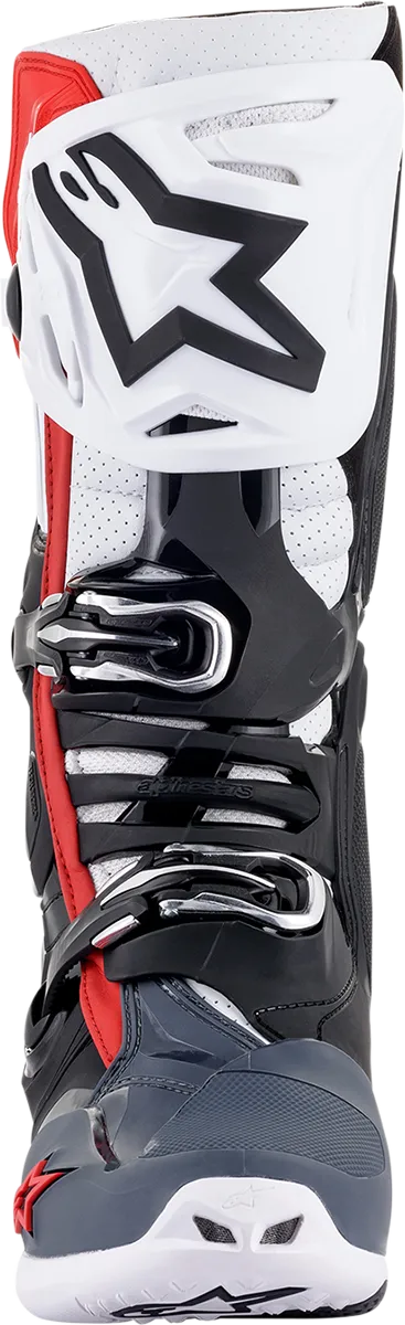 ALPINESTARS(MX) Tech 10 Supervented Boots - Black/White/Gray/Red