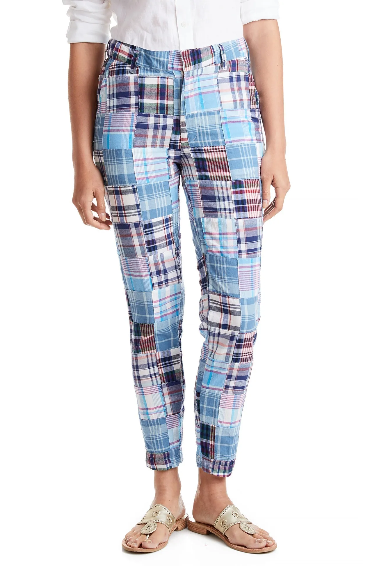 Ankle Capri Stretch Twill Seapoint Patch Madras