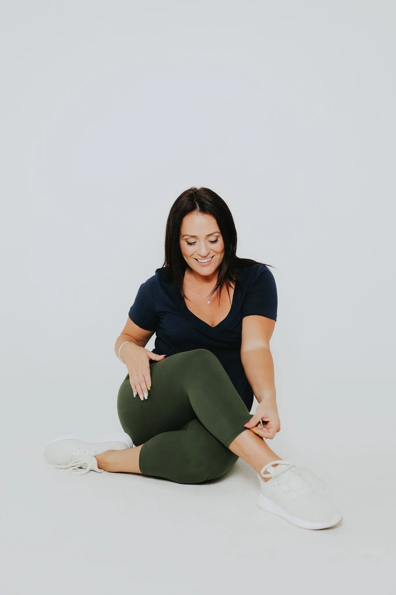Ann Capri-Olive Green