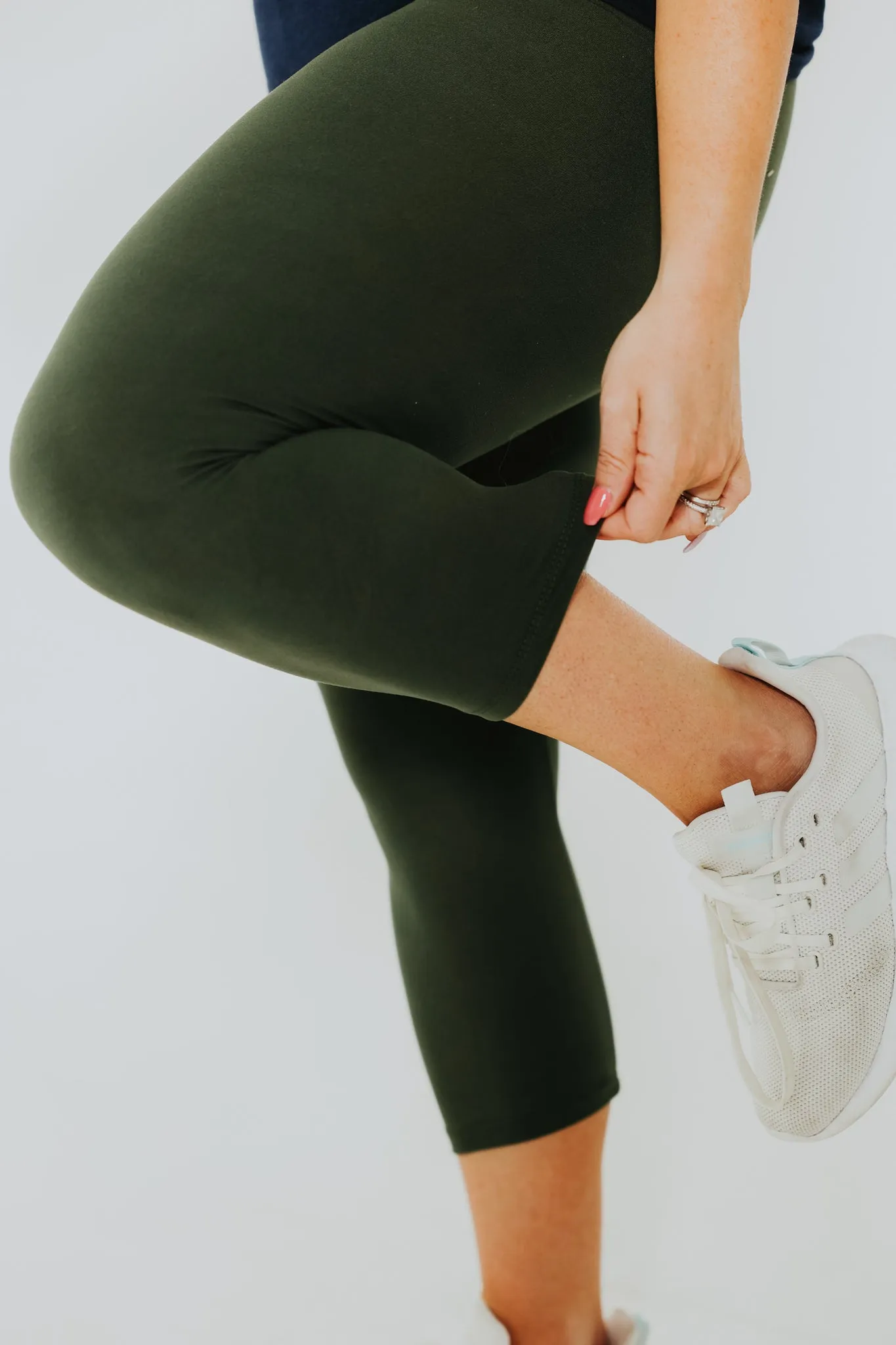 Ann Capri-Olive Green