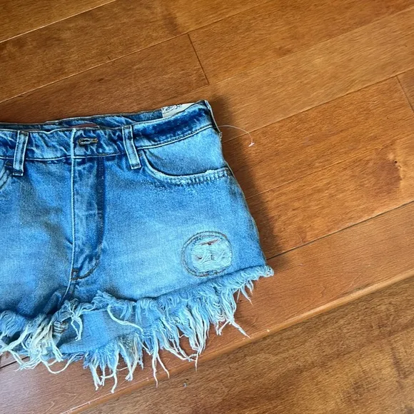 Anthropologie Pilcro Indigo Little Shortie Shorts