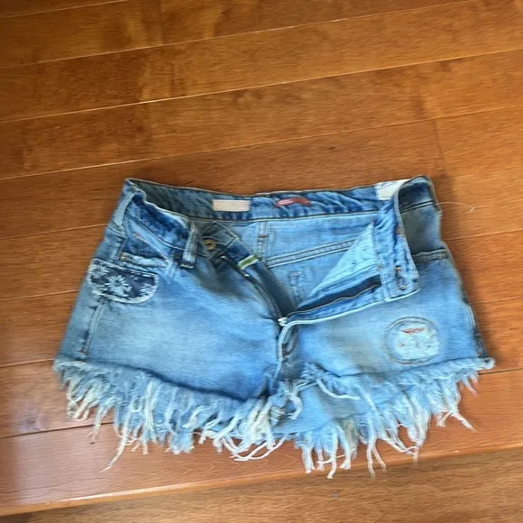Anthropologie Pilcro Indigo Little Shortie Shorts