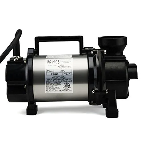 Aquascape Tsurumi 3PL Submersible Pump for Ponds, Skimmer Filters, and Pondless Waterfalls, 3,000 GPH | 29975