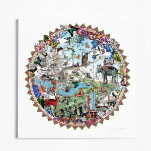 Austur Elephant London - Art Print
