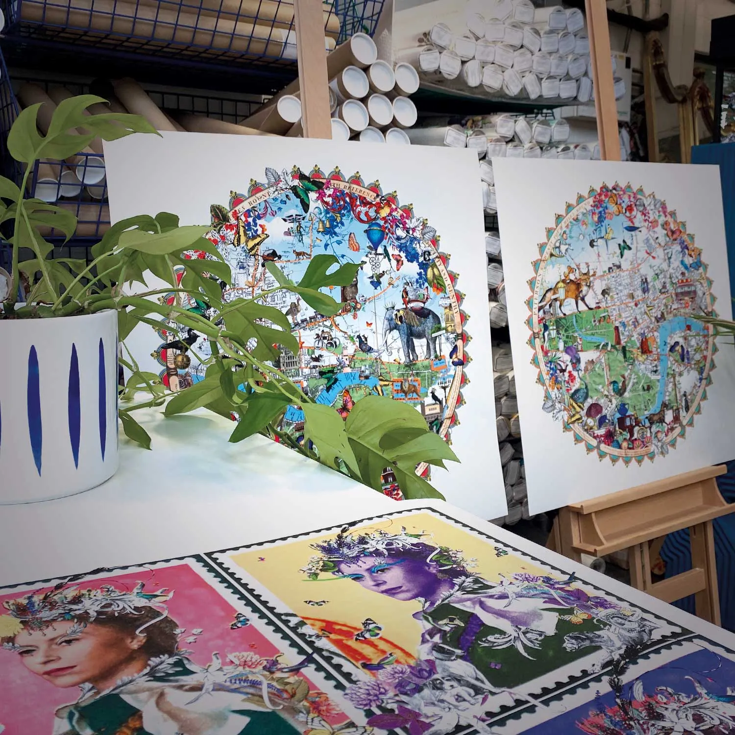 Austur Elephant London - Art Print