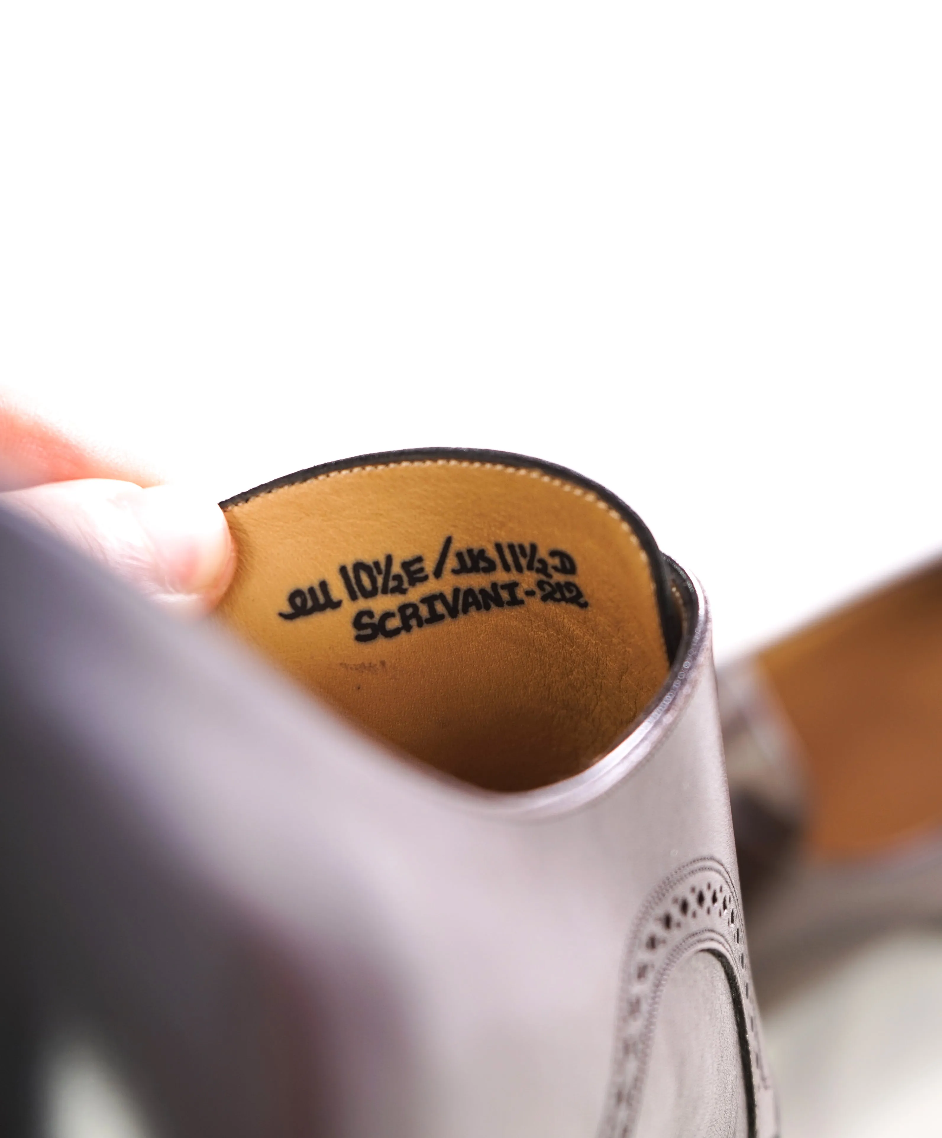 BALLY - “SCRIBE” "Scrivani" Goodyear Welt Brown Hand Made Oxfords  - 11.5 US