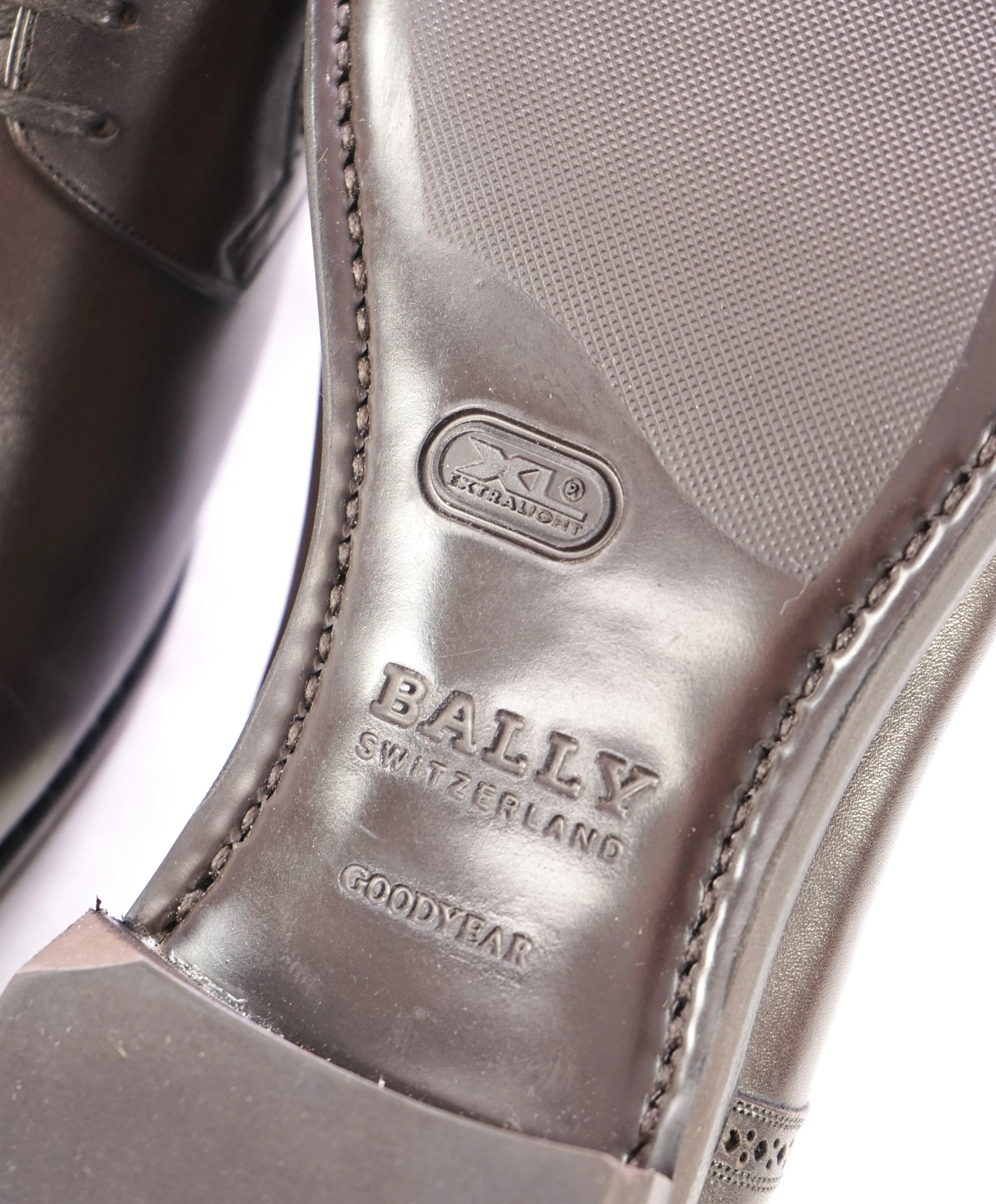 BALLY - “SCRIBE” "Scrivani" Goodyear Welt Brown Hand Made Oxfords  - 11.5 US