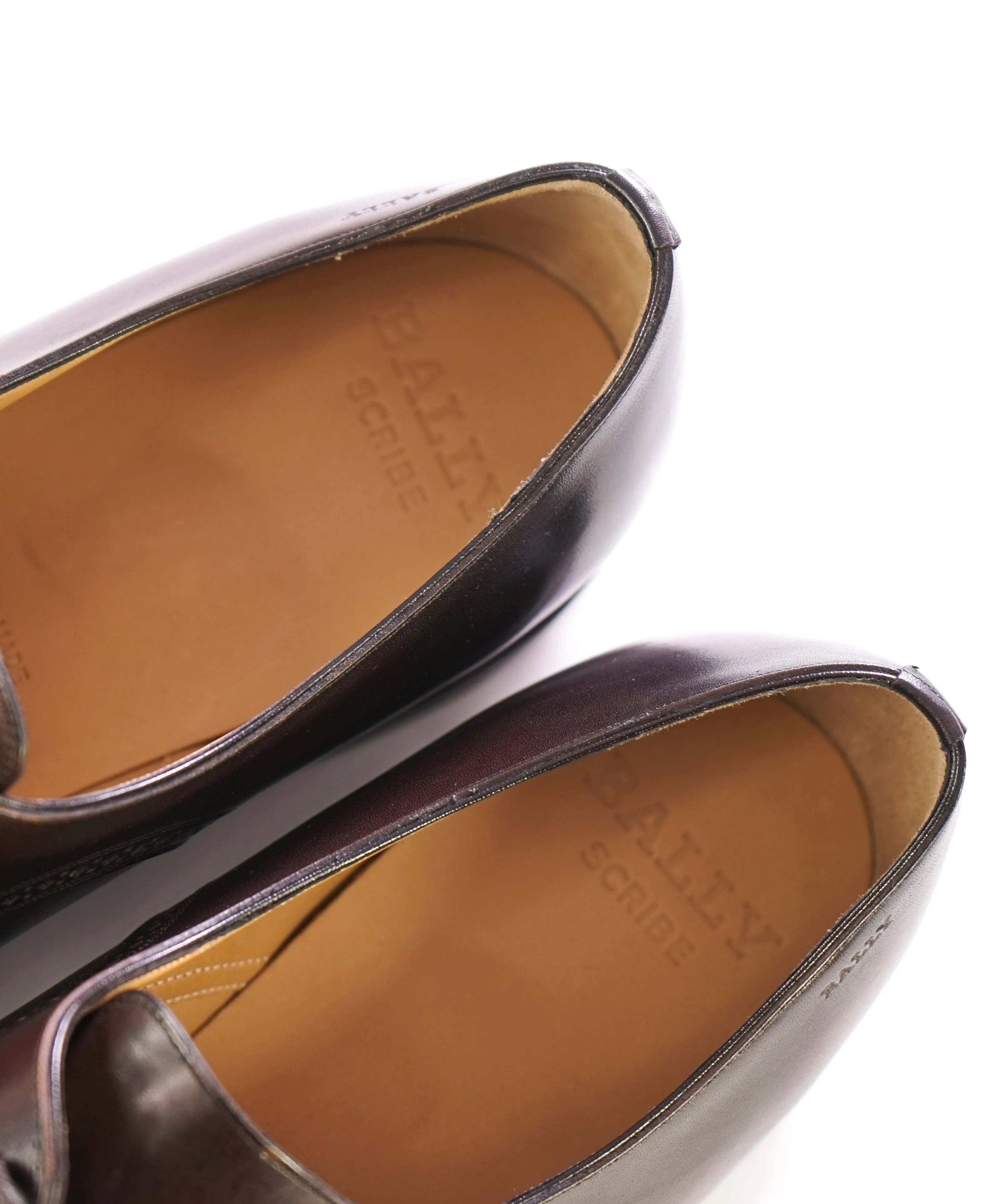 BALLY - “SCRIBE” "Scrivani" Goodyear Welt Brown Hand Made Oxfords  - 12 US