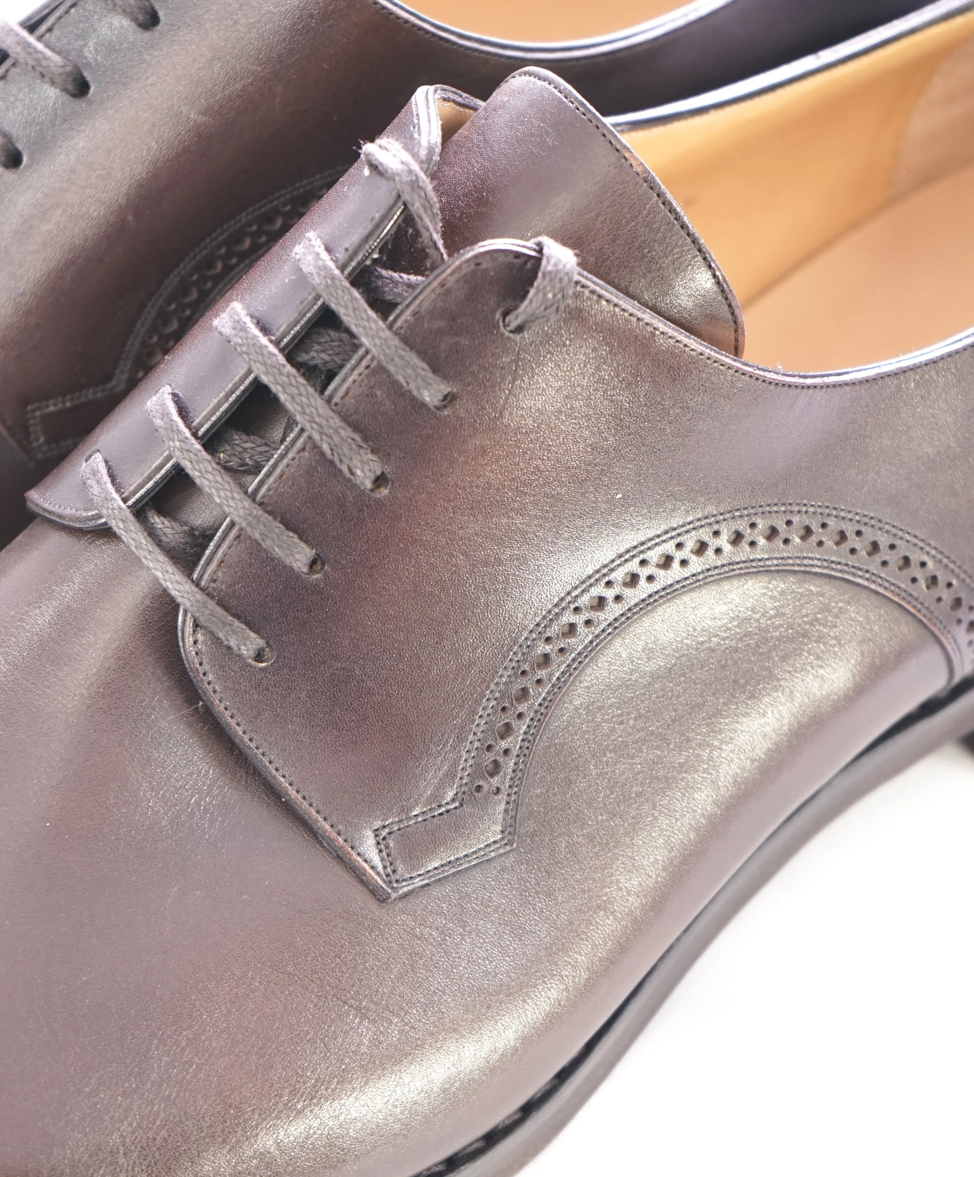 BALLY - “SCRIBE” "Scrivani" Goodyear Welt Brown Hand Made Oxfords  - 12 US