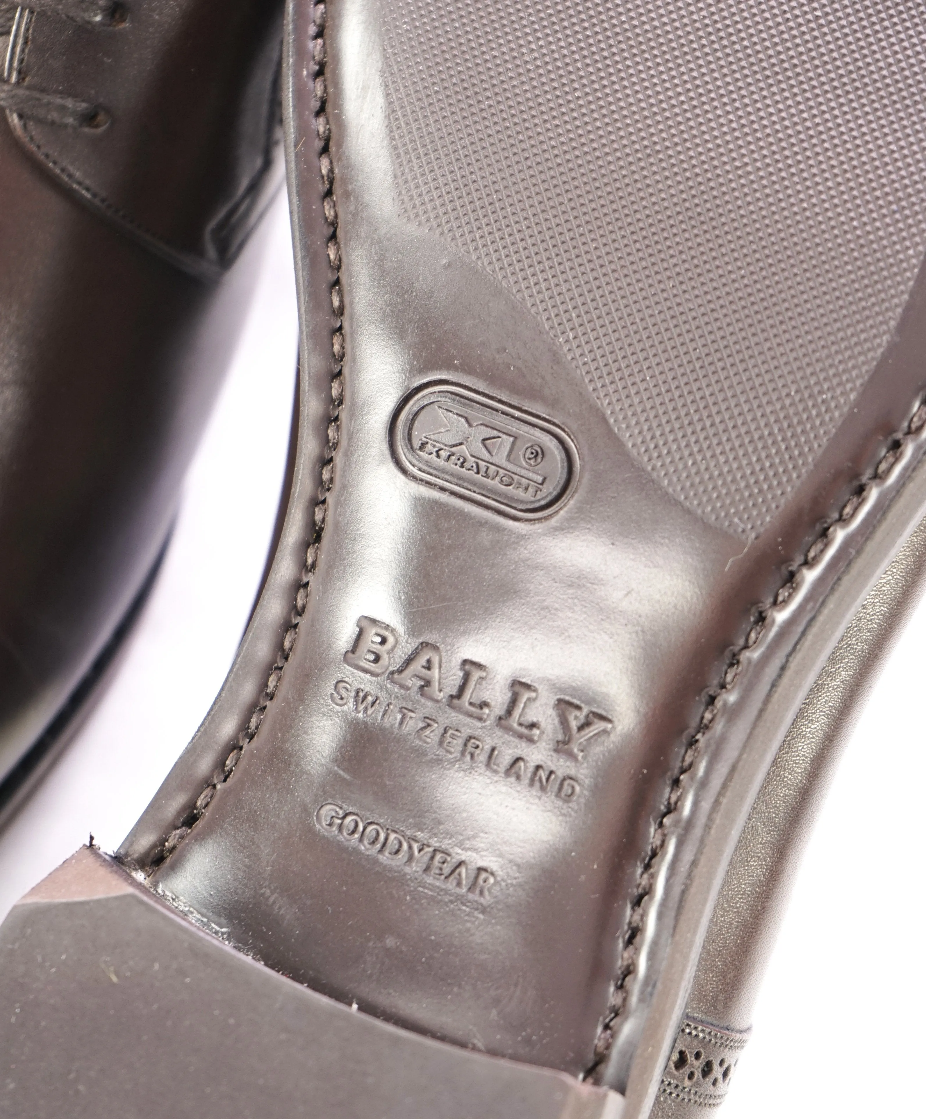 BALLY - “SCRIBE” "Scrivani" Goodyear Welt Brown Hand Made Oxfords  - 12 US