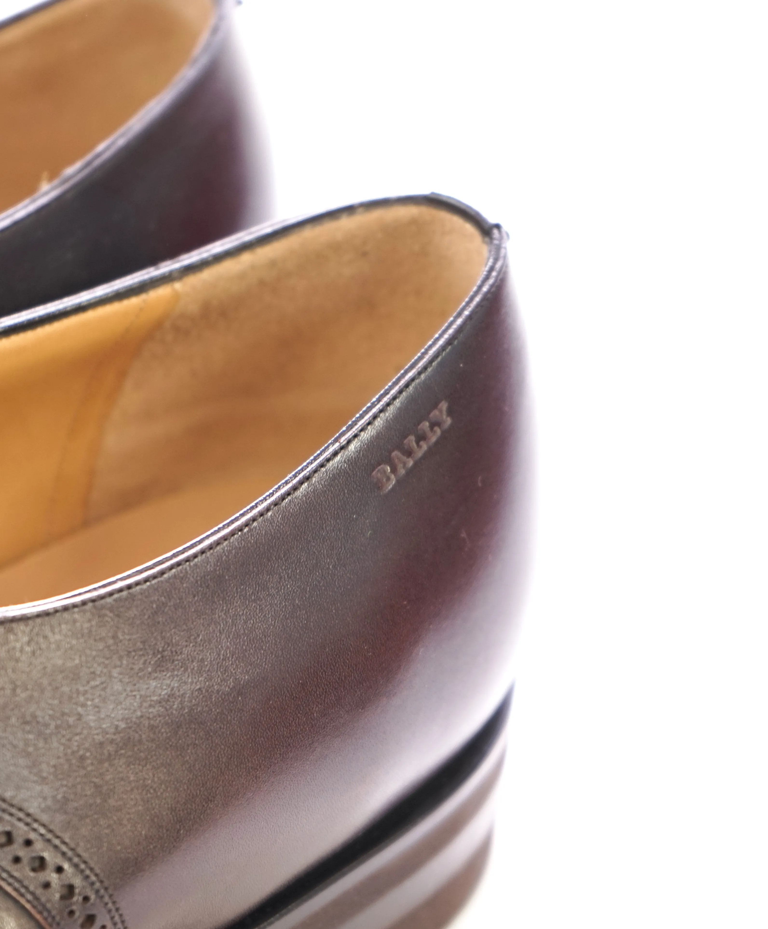 BALLY - “SCRIBE” "Scrivani" Goodyear Welt Brown Hand Made Oxfords  - 12 US