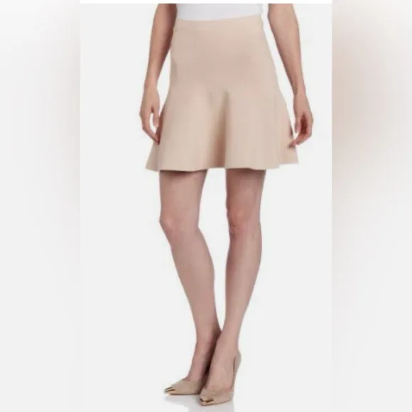 BCBGMaxAzria Ingrid ALine Skirt Dusty Pink
