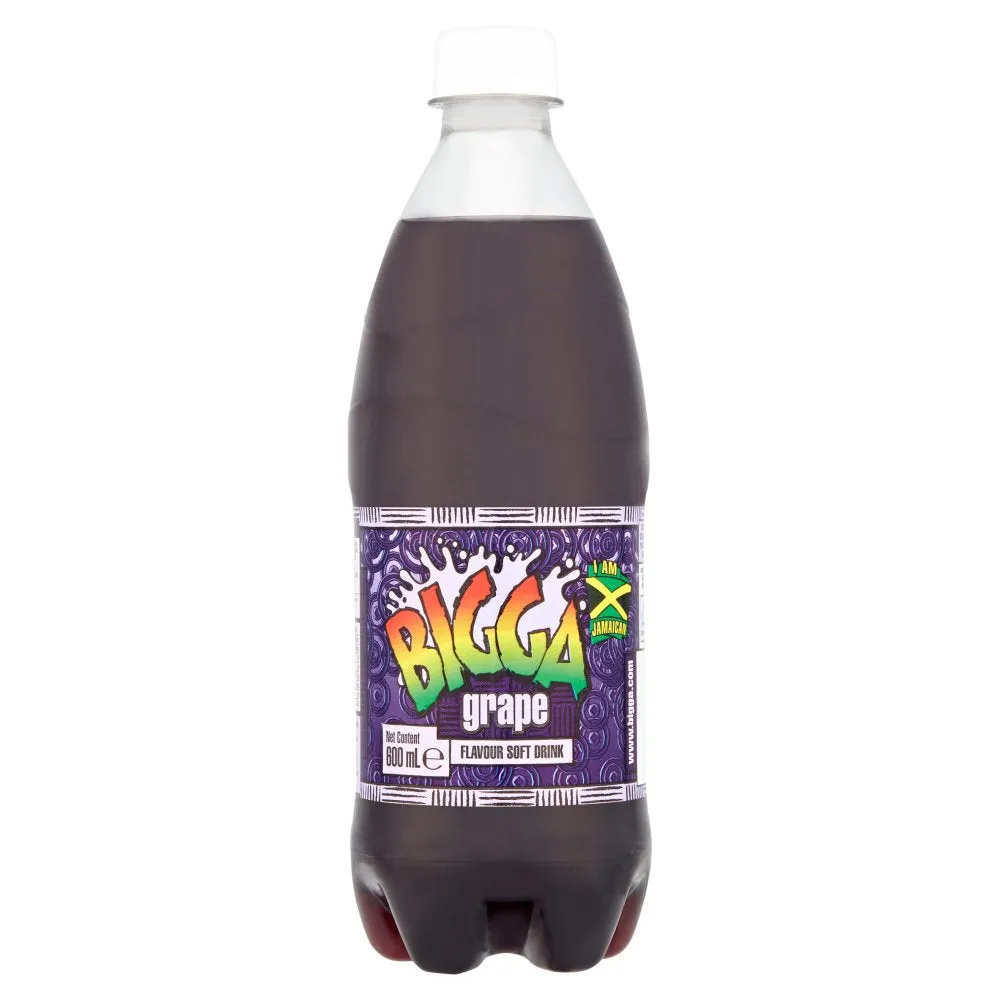 Bigga Grape Flavour Soft Drink 600ml (Case of 12)