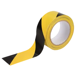 Black & Yellow Hazard Warning Tape