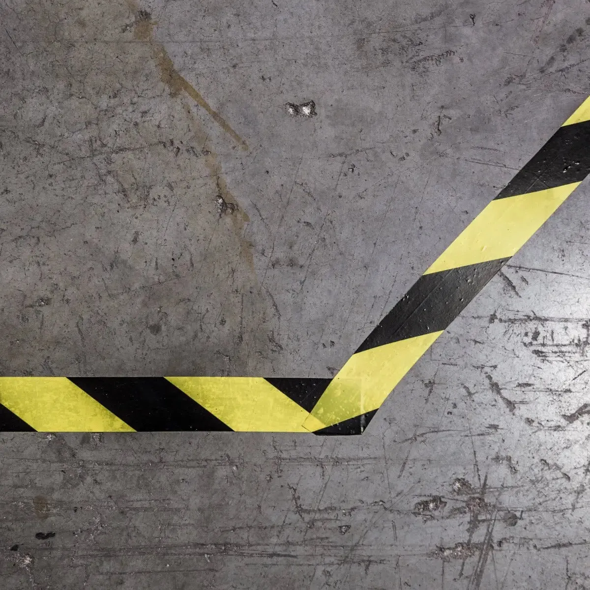 Black & Yellow Hazard Warning Tape