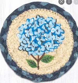 Blue Hydrangea Coaster (5x5")