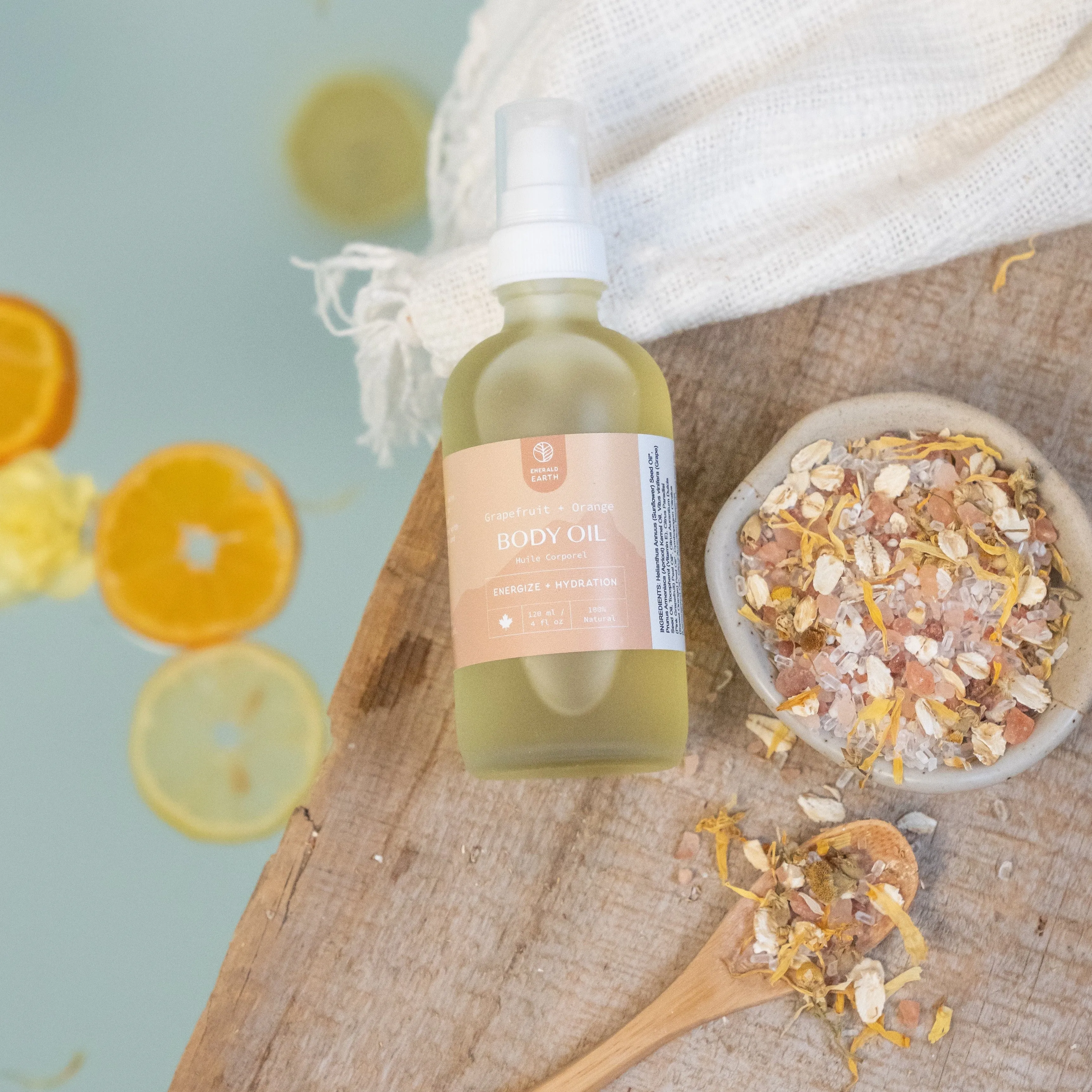 Botanical Body Oil: Citrus   Lemongrass