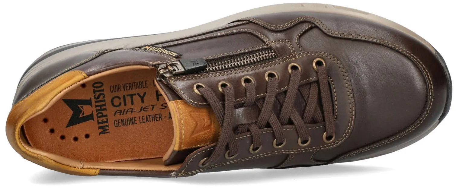 'Bradley' men's lace-up sneaker - brown mix