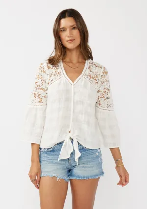 Breezy Bay Tie Front Top